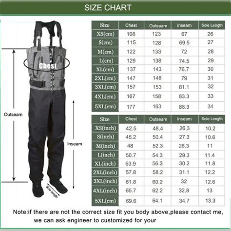 Image result for Wading Boot Sizing