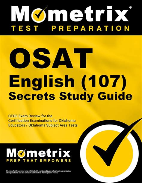 OSAT English (107) Secrets Study Guide: CEOE Exam Review for the ...