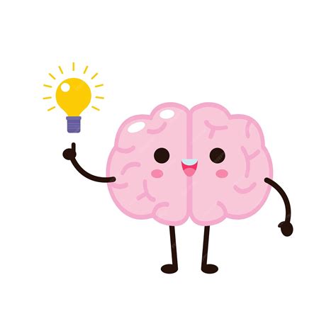 Cute Brain Illustration