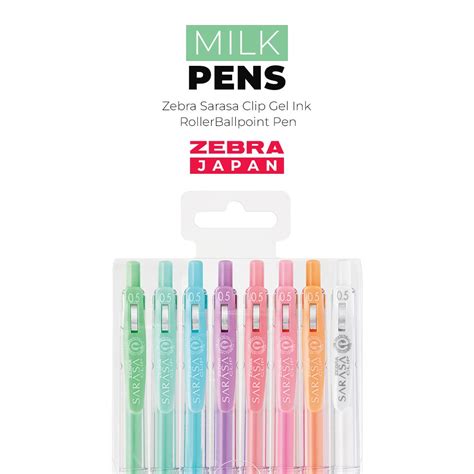 Zebra Sarasa Clip 0.5mm Milk Series Gel Ink Pen - SCOOBOO - ZEBRA
