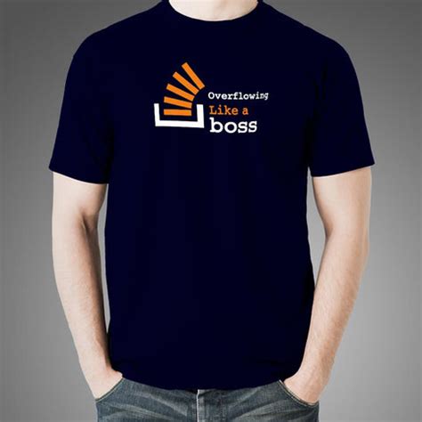 Overflow Like A Boss: Stackoverflow Tee - TEEZ.in