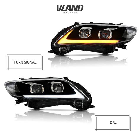 Buy LED Headlights for Toyota Corolla 2011 2012 2013 Projector Assembly ...