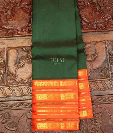 Buy Green Kanjivaram Silk Saree T639444