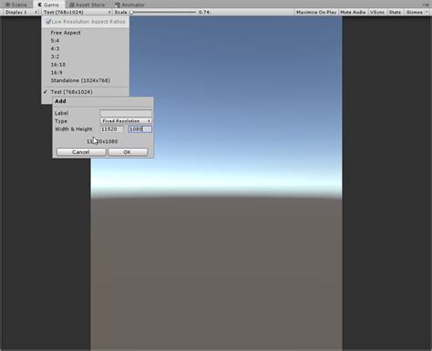 Screen Resolution Build Unity 的图像结果
