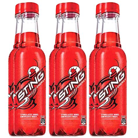 Sting Energy Strawberry Drink, 250Ml Bottle (Pack of 6) : Amazon.in ...