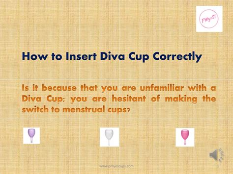 PPT - How to Insert Diva Cup Correctly PowerPoint Presentation, free ...