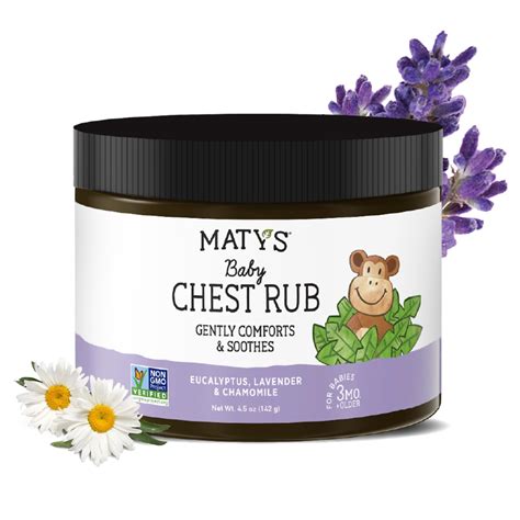 Matys Baby Chest Rub, Soothing Congestion Relief Vapor Rub for Babies 3 ...