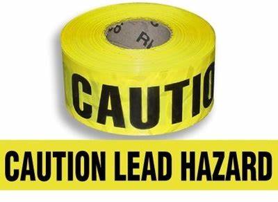 CAUTION LEAD HAZARD, Barricade Tape