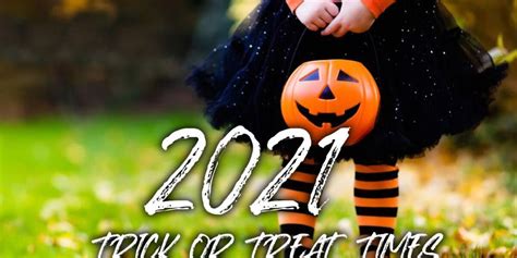 Area Trick-or-Treat dates and times