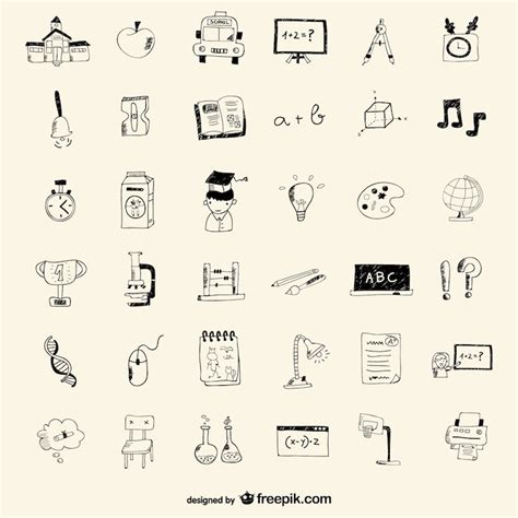 Pictogrammen school-vectors - Download gratis hoogwaardige vectors van ...