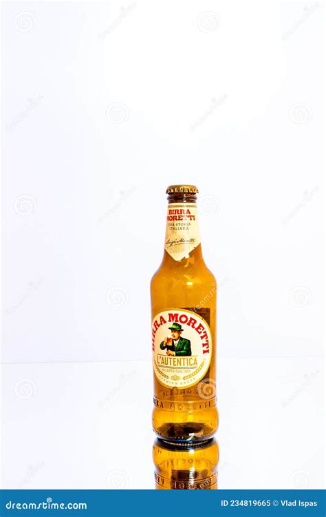 Birra Moretti Beer Bottle on White. Illustrative Editorial Photo ...