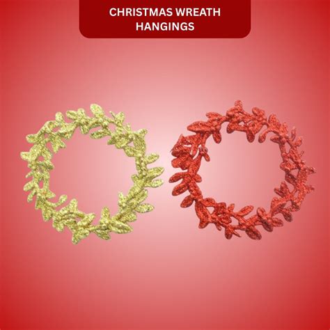 Christmas Wreath Hangings - 2PC | Wanna Party