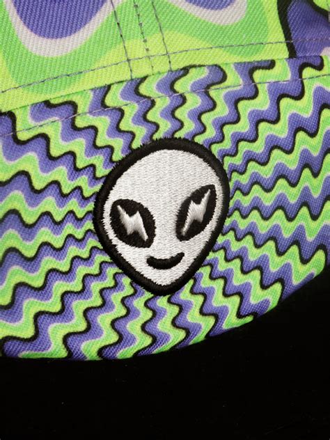 Area 51 5-Panel Cap | Psychedelic Snapback Hat - Supervek India
