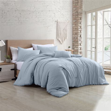 Grey And Blue Bedding