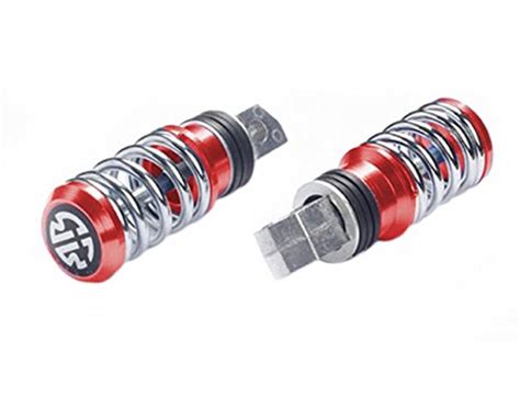 Vocado Bike Coil Spring Style Foot Pegs Set of 2 Red-TVS Apache RTR 180 ...