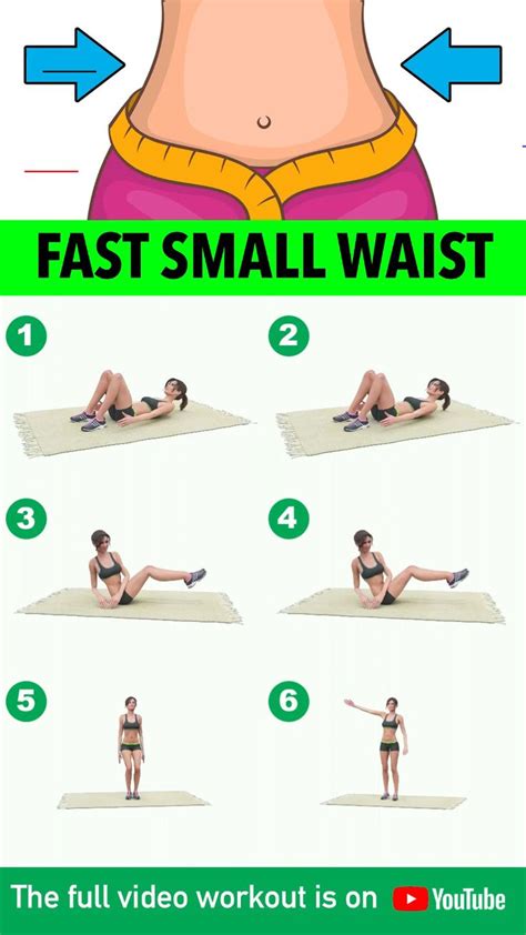 Fast Small Waist Workout (11 Minutes) - #stomachexercises in 2020 ...