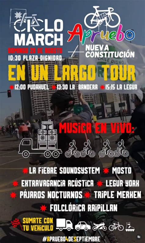 Carretas, bicicletas y caos: ¿Quién autorizó las marchas del Apruebo y ...