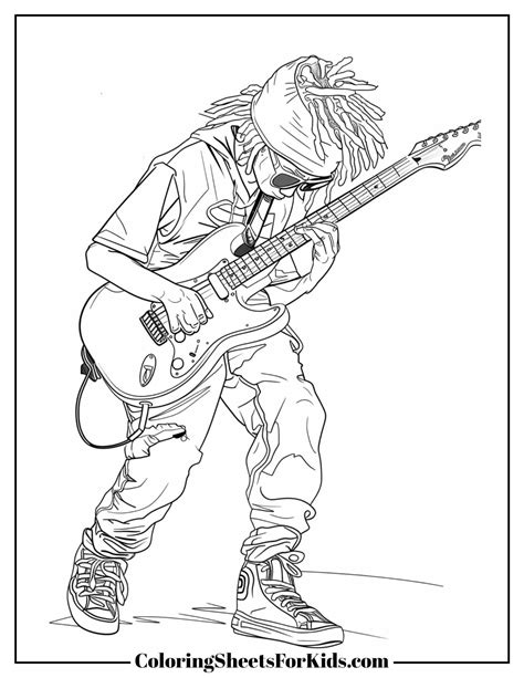 Musician Coloring Pages (Free PDF Printables) - Coloring Sheets For Kids