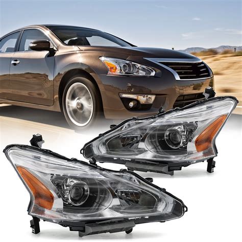 Nissan Altima Headlights Fit For 2013 2014 2015 Nissan Altima 4-Door Sedan Projector Headlamp ...