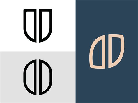 Creative Initial Letters DD Logo Designs Bundle. 10048178 Vector Art at Vecteezy
