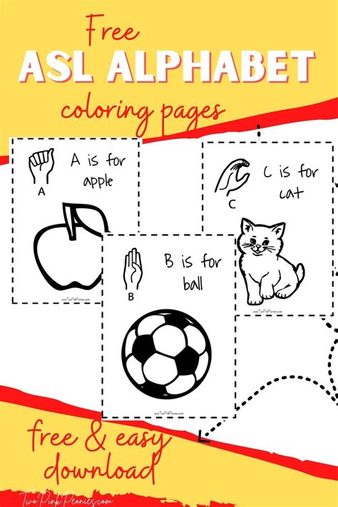 Image result for American Sign Language Coloring Pages