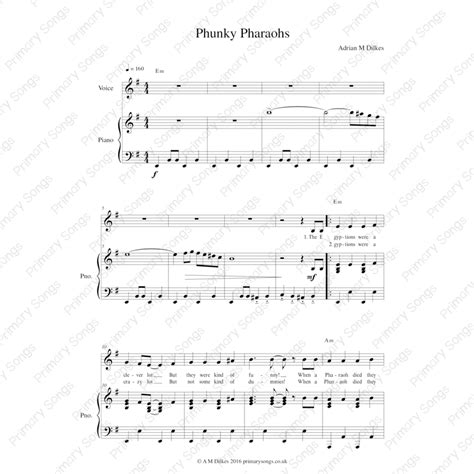 Phunky Pharaohs! - Primary Songs