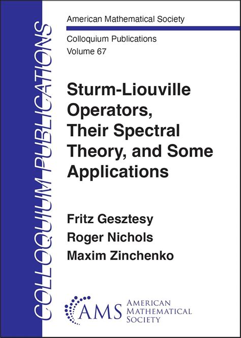 Amazon.com: Sturm-Liouville Operators, Their Spectral Theory, and Some ...