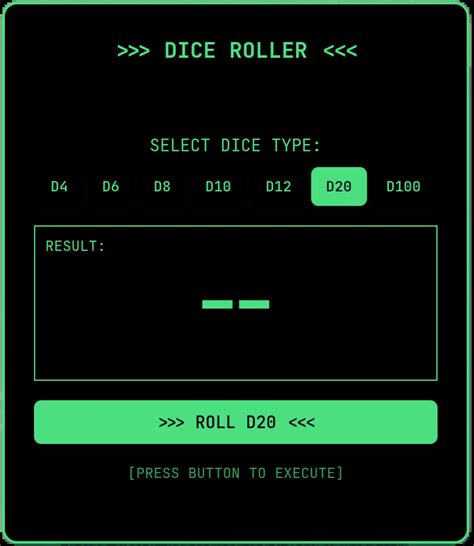 DND Dice Roller for Notion – Widget Editor
