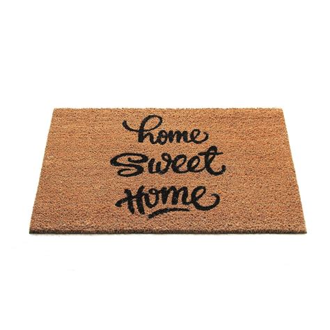 OnlyMat Home Sweet Home | Printed Natural Coir Door Mat | Welcome Mats