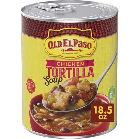 Old El Paso Chicken Tortilla Soup, Ready to Serve Canned Soup, 18.5 oz ...
