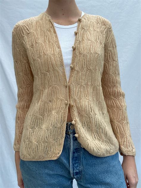 Light Brown Knit Cardigan – Eveliina Vintage