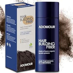 Buy Adomour Hair Building Fiber 27.5g | Keratin Fibers for Thin, Fine ...