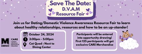 DVAM Resource Fair | CARE Office