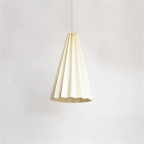 White paper origami lampshade; TIPI High Single pack – brownfolds
