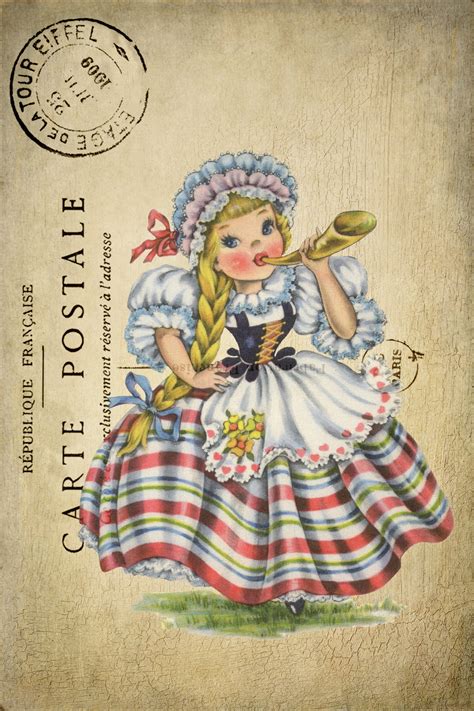 Swiss Traditional Dress Postcard Free Stock Photo - Public Domain Pictures