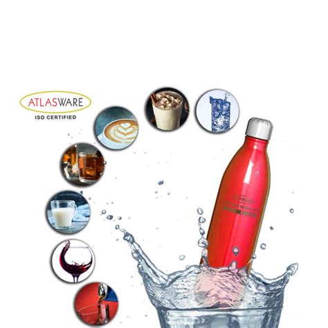 Stainless Steel Vacuum Bottle - Red – Atlasware India