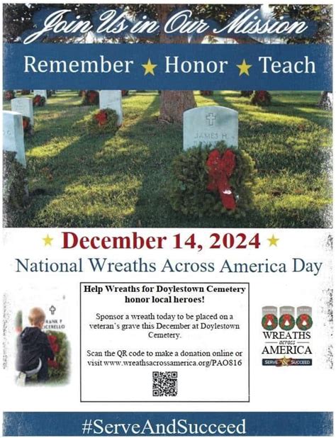 Doylestown Wreaths Across America , Doylestown Cemetery, 14 December ...
