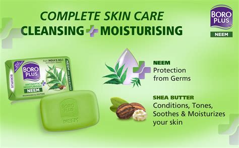 Buy BoroPlus Antiseptic And Moisturising Bathing Neem Soap With Neem ...