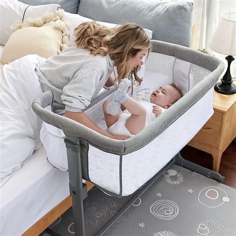 Buy TCBunny 2-in-1 Baby Bassinet & Bedside Sleeper, Adjustable Portable ...