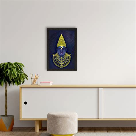 Lord Vitthal Satin Matt Textured UV Digital Art Painting - eCraftIndia ...
