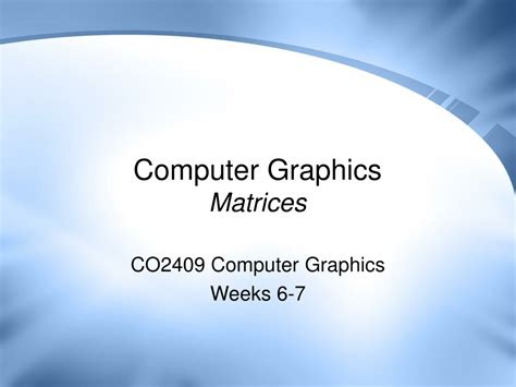 Image result for Matrices Computer Graphics