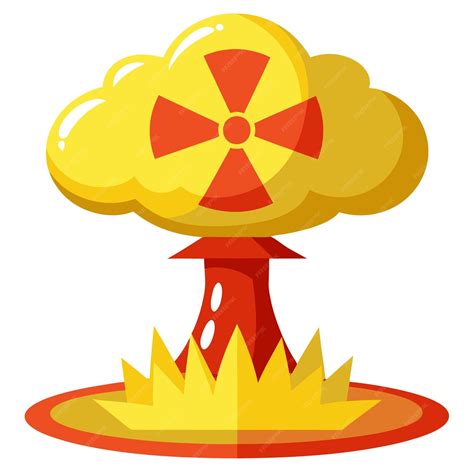 Nuclear bomb clip art and Vector Design With a White Background ...