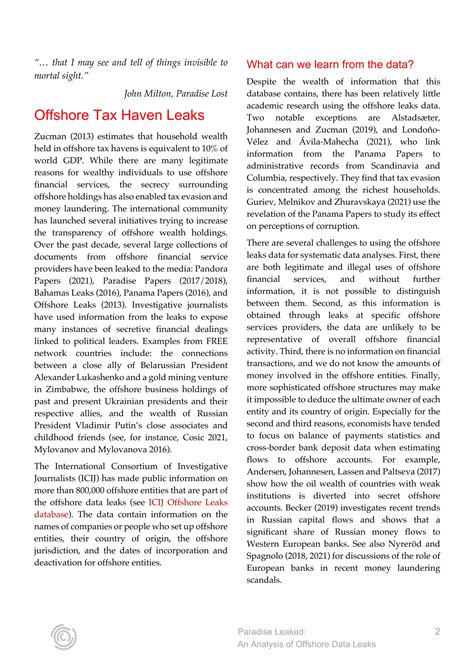 Paradise Leaked: An Analysis of Offshore Data Leaks | PDF