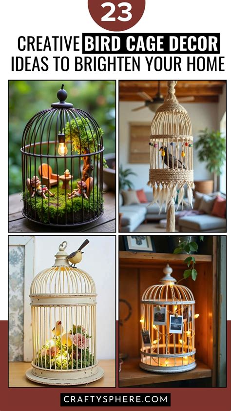 Love Vintage Charm? 23 Creative Ways to Repurpose Bird Cages! – Crafty ...