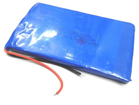 INVENTO 3. 7V 1200 Mah Polymer Li-Ion Battery Lipo for Gps Pda Dvd Ipod ...