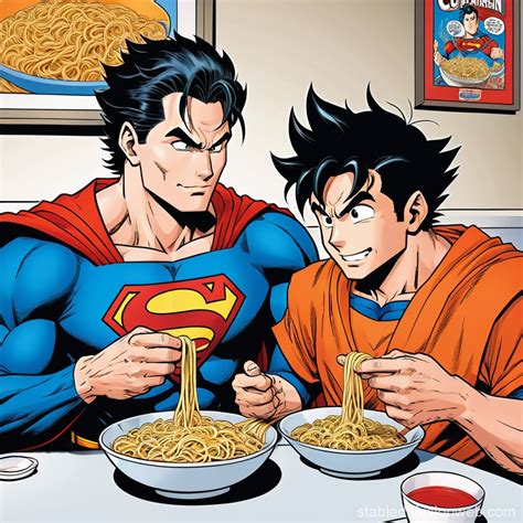 Supergoku Noodle Night at Color Television | Stable Diffusion Online