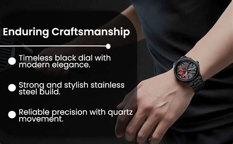 ON TIME OCTUS 360° Spinning Rotating Car Wheels Gyro Men's Sport Watch ...
