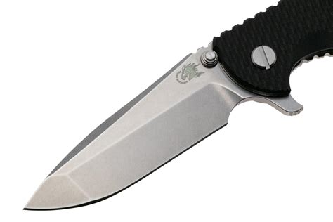 Rick Hinderer XM-18 3.5" Spanto S45N, Stonewashed, Black G10, pocket ...