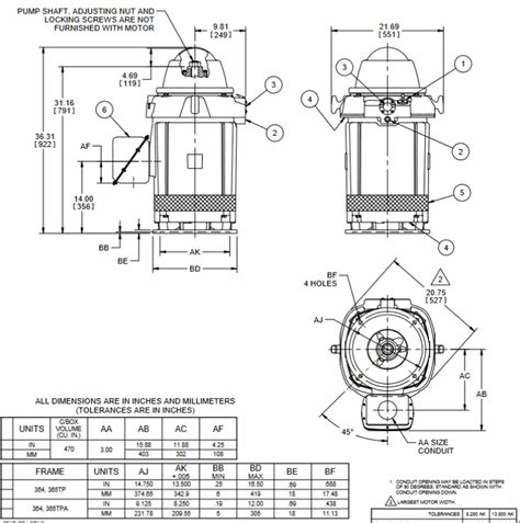 HO60P2BLG Nidec 60 hp 1800 RPM 230/460V 3-phase 364TP Frame Vertical ...