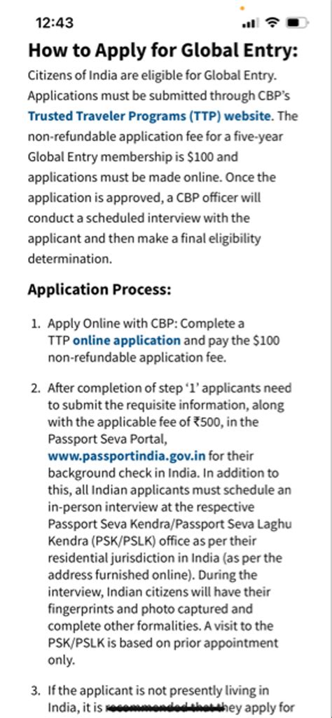 Any Indian nationals on US visa who applied for global entry? Trying to ...
